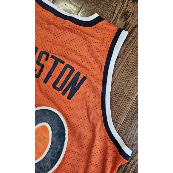 Vintage Allen Houston New York Knicks Orange Mens Sewn Jersey NIKE XXL Length +2 - Picture 11 of 12
